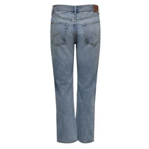 Only Straight Cropped Jeans 26 Juniors' High-Rise Straight-Leg Distressed NEW - Picture 2 of 8